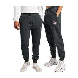 Converse Go-To All Star Patch Standard-Fit Fleece Sweatpants Medium Dark Grey